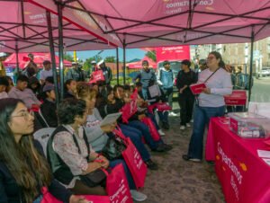 Asistentes a un taller de Aula Magenta en Tarapoto